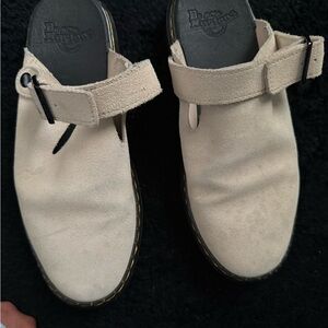Dr. Martens Cream Suede Men's Shoes